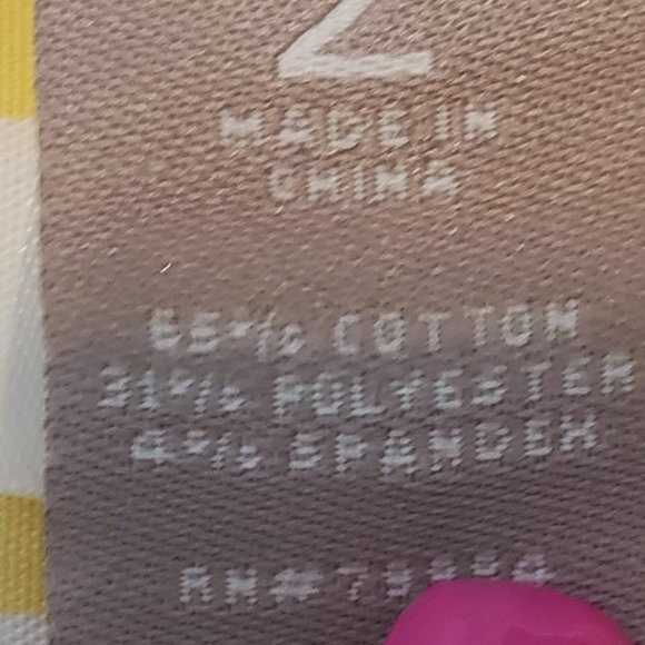 Chico's Yellow and White Stripe Button Down Shirt - Picture 8 of 11